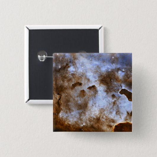 Carina Nebula Star-Forming-Säulen Button (Vorne & Hinten)