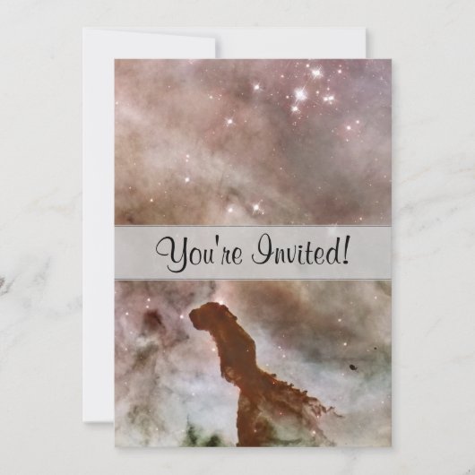 Carina Nebula Staubpfeiler Einladung (Vorderseite)