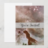Carina Nebula Staubpfeiler Einladung (Vorne/Hinten)