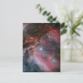 Carina Nebula um den Wolf Rayet Stern WR 22 Postkarte (Stehend Vorderseite)