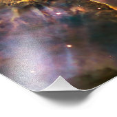 Carina Nebula vom Hubble-Weltraumteleskop Fotodruck (Ecke)