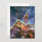 Carina Nebula vom Hubble-Weltraumteleskop Postkarte (Vorne/Hinten)