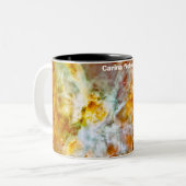 Carina Nebula Zweifarbige Tasse (Vorderseite Links)