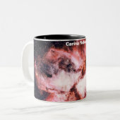 Carina Nebula Zweifarbige Tasse (Vorderseite Links)