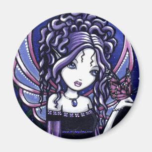 "Carina" Violet Butterfly Fairy Magnet