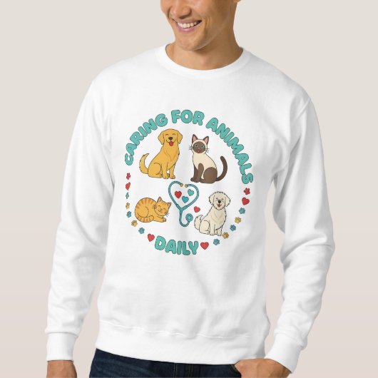Caring for Animals Daily Veterinarian Shirt – Vet (Vorderseite)
