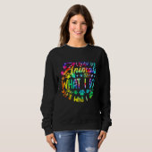 Caring For Animals Isn't What I Do Adopted Cat Dog Sweatshirt (Vorne ganz)