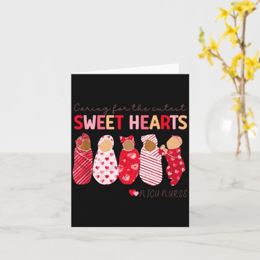 Caring For The Cutest Sweethearts Nicu Nurse Valen Karte (Gelbe Blume)