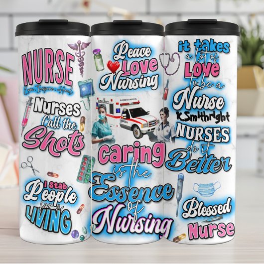 Caring is the Essence of Nursing Thermosbecher
