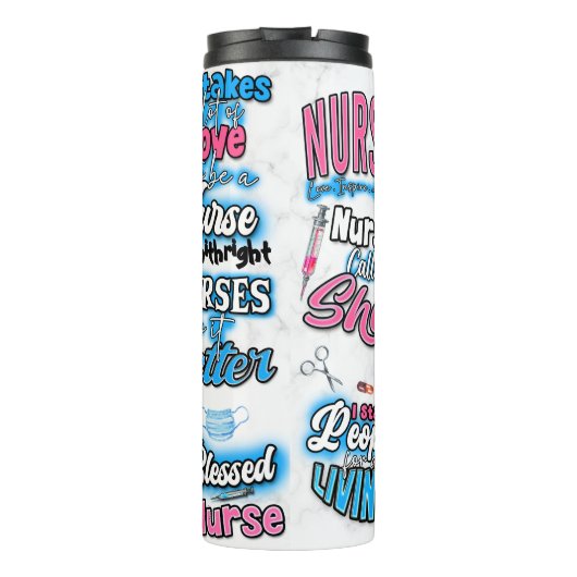 Caring is the Essence of Nursing Thermosbecher (Rückseite)