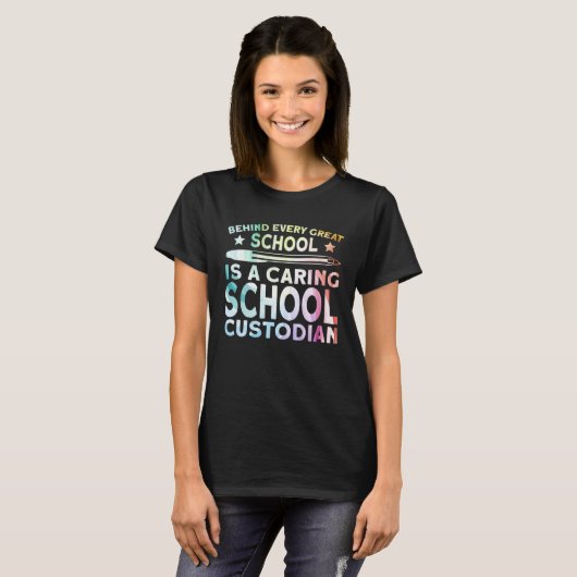 Caring School Custodian T-Shirt (Vorne ganz)