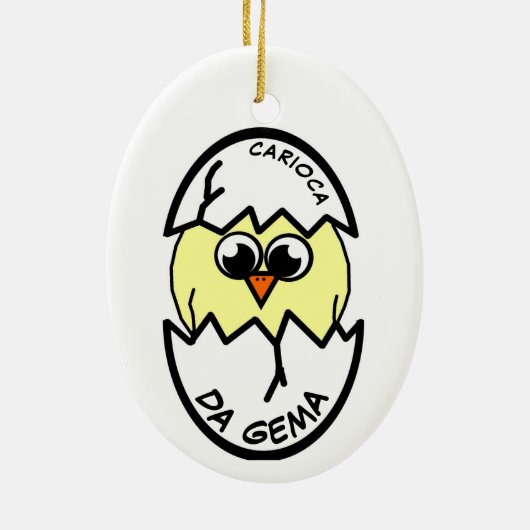 Carioca da Gema Keramik Ornament (Hinten)