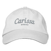 Carissa Name Bestickte Baseballkappe (Vorderseite)