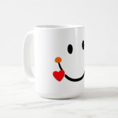 Carita Sonriente con Corazón Kaffeetasse (Vorderseite Links)