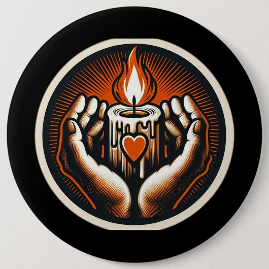 Caritas Hilfe für die Bedürftigen Button (Vorderseite)