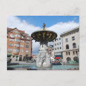 Caritas Well Fotain Kopenhagen Dänemark Postkarte (Vorderseite)