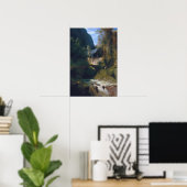 Carl Blechen - Schlucht bei Amalfi Poster (Heimbüro)