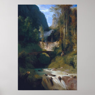 Carl Blechen - Schlucht bei Amalfi Poster