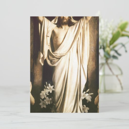 Carl Bloch - Auferstehung Christi Einladung (Stehend Vorderseite)