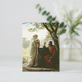 Carl Bloch: Frau am Brunnen Postkarte (Stehend Vorderseite)