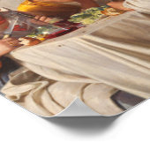 Carl Bloch in einer römischen Osteria Poster (Ecke)