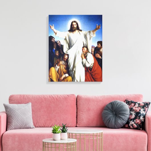 Carl Bloch-Kunstwerk, Christus Colsulator Leinwanddruck (Insitu (Wohnzimmer))