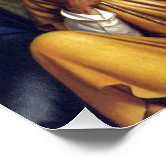 Carl Bloch Kunstwerk, Christus Consolator Poster (Ecke)