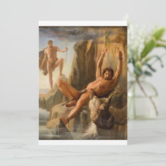 Carl Bloch - Prometheus Befreiung Einladung (Stehend Vorderseite)