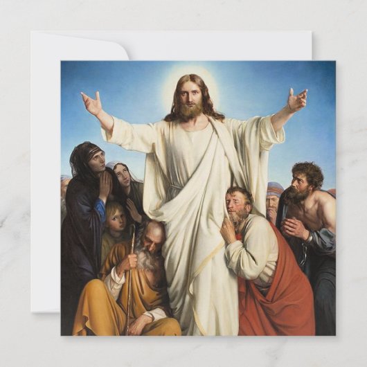 Carl Blochs berühmtes Kunstwerk, Feiertagskarte (Vorderseite)