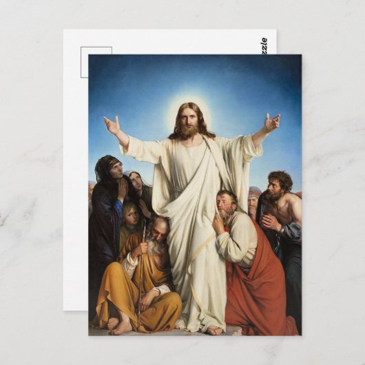 Carl Blochs berühmtes Kunstwerk, Postkarte (Vorne/Hinten)