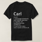 CARL Definition Personalisiert Name Funny Birthday T-Shirt (Design vorne)