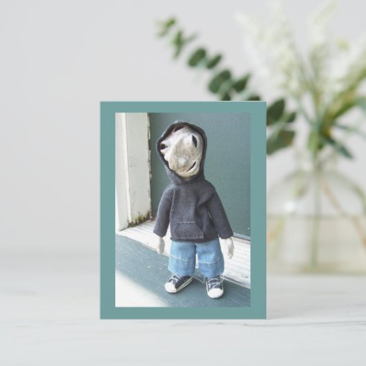 Carl die Alien Postkarte (Stehend Vorderseite)