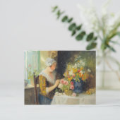 Carl Duxa Vintage Blume Postkarte (Stehend Vorderseite)