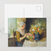 Carl Duxa Vintage Blume Postkarte (Vorne/Hinten)