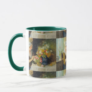 Carl Duxa Vintage Blumenarrangement Tasse