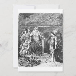 Carl Emil Doepler - Frigg und ihre Anwesenden Einladung