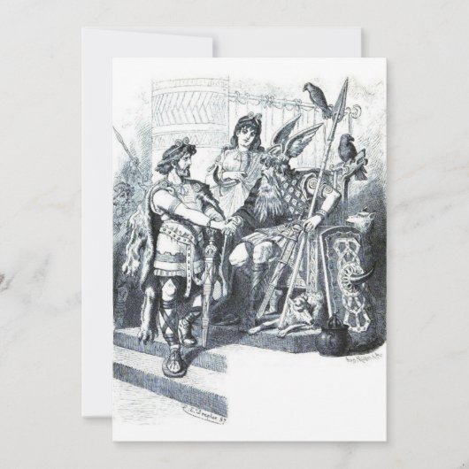 Carl Emil Doepler - Vidar und Odin Einladung (Vorderseite)