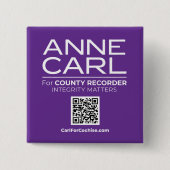 Carl for Cochise Sq Button, 2 in Button (Vorderseite)