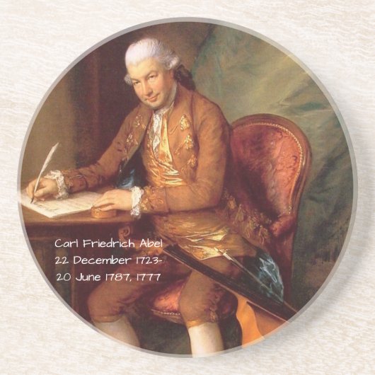 Carl Friedrich Abel Sandstein Untersetzer (Vorne)