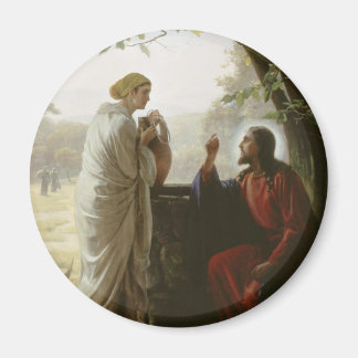 Carl Heinrich Bloch - Frau am Brunnen Magnet