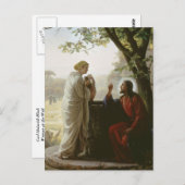 Carl Heinrich Bloch - Frau am Brunnen Postkarte (Vorne/Hinten)