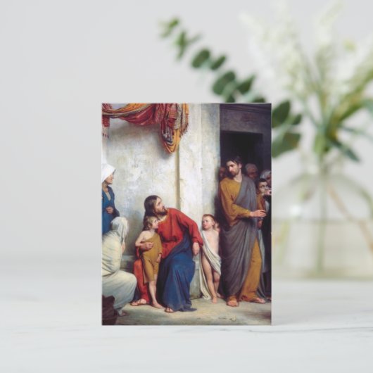 Carl Heinrich Bloch - Leid der Kinder Postkarte (Stehend Vorderseite)