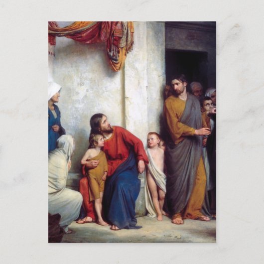 Carl Heinrich Bloch - Leid der Kinder Postkarte (Vorderseite)