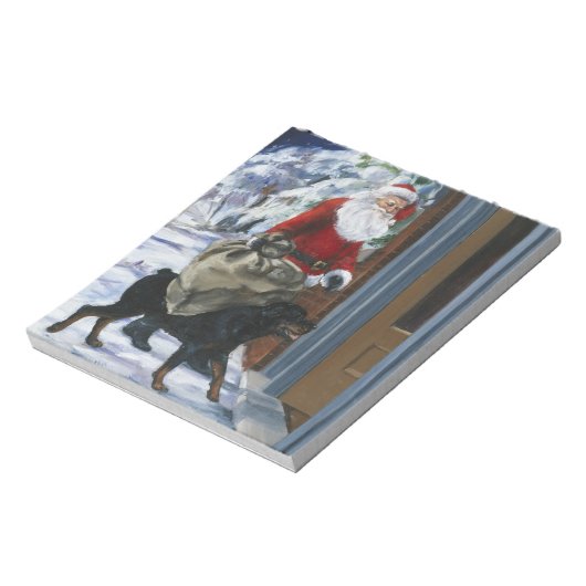 Carl Helping Santa Claus von (b) Notizblock (Rotiert)