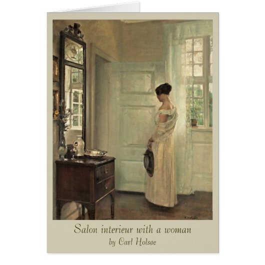 Carl Holsøe Salon Interieur mit Frau CC0573 (Vorne)