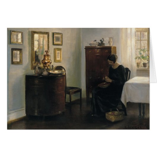 Carl Holsøe Woman with Fruit Bowl CC0449 (Vorderseite (Horizontal))