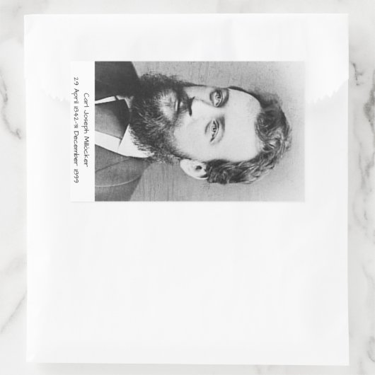 Carl Joseph Millöcker Rechteckiger Aufkleber (Tasche)