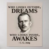 Carl Jung Inspirational Zitat Poster (Vorne)