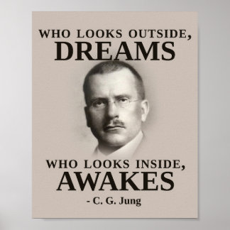 Carl Jung Inspirational Zitat Poster
