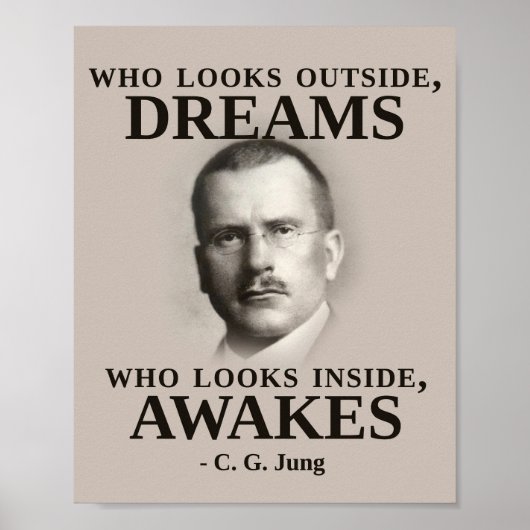 Carl Jung Inspirational Zitat Poster (Vorne)